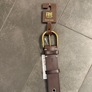 FRYE Brown Leather Belt